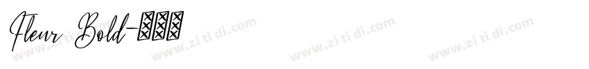 Fleur Bold字体转换